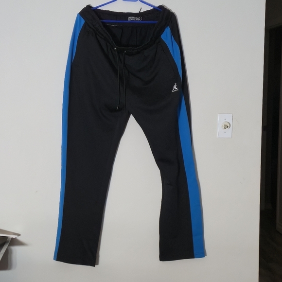 Kangol Other - NWT Kangol Mens XXL Black Blue Stripe Track Pants Streetwear Joggers Retro NY